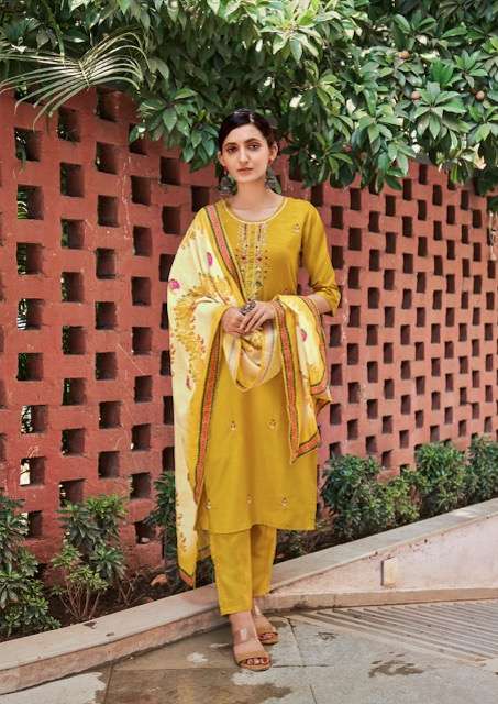 PARRA STUDIO NIHARIKA KURTI PANT DUPATTA LATEST CATALOGUE (4)